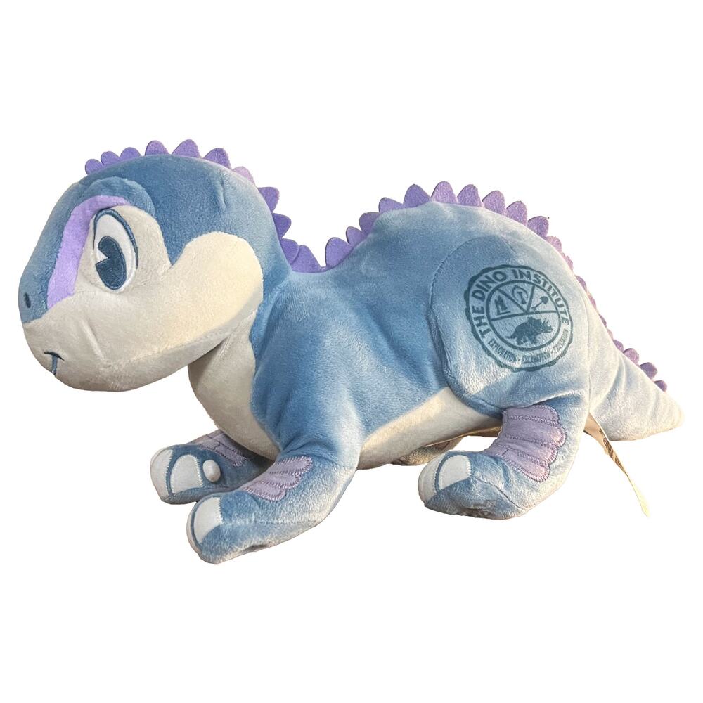 Disney Parks Dino Institute Aladar Iguanodon Plush Blue Purple Dinosaur 15 In